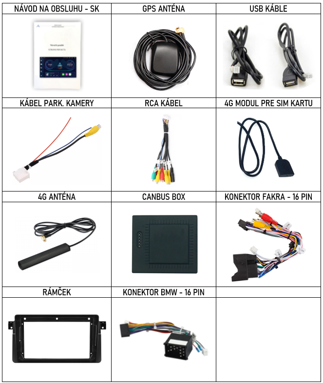 SK Prislusenstvo pre autorádio Xtrons IAP n pre BMW E46 s CarPlay AndroidAuto - evtech.sk